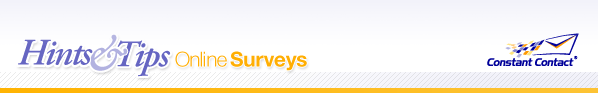 Online Surveys Hints and Tips