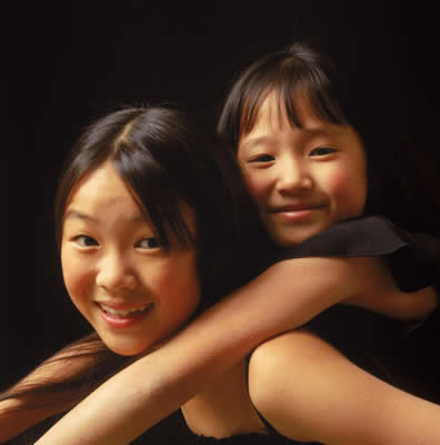 two Asian girls