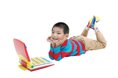 boy with computer