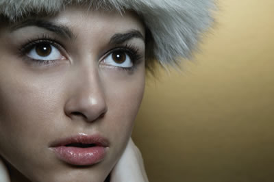 Woman staring