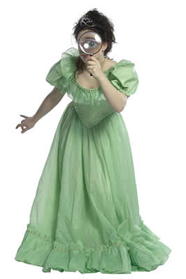 princess with magnifying glass